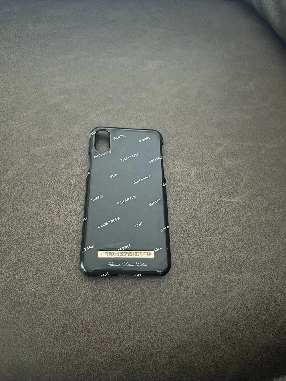 Black Tropical Print Phone Case - iDeal of Sweden iPhone X/XS